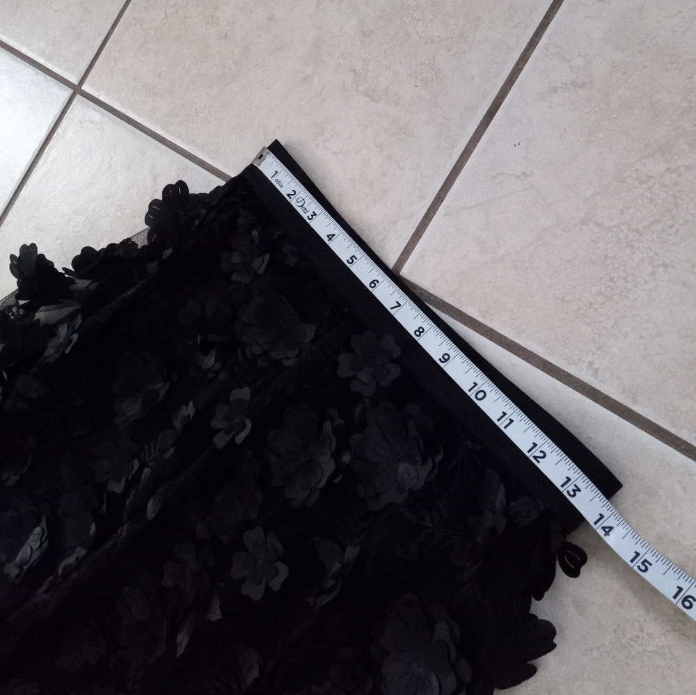 Anthropologie Black Floral Skirt - Picture 12 of 15